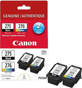 Canon Genuine Ink Cartridges PG-275 Black/CL-276 Colour, Value Pack (2
