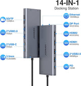 ADAPTATEUR MULTIPORTS USB-C 4K 100W PD AVEC CHARGE DIRECTE 3X USB-A