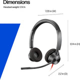 Poly Blackwire 3320 Wired Headset (Plantronics) – Flexible Microphone