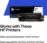 HP 414X (W2021X) High Yield Cyan Original Toner Cartridge - One Size