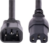 StarTech.com 10ft (3m) Heavy Duty Extension Cord, C14 to C15 Extension