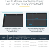 StarTech.com 13.5-inch 3:2 Flip-Over Privacy Screen with Touch, Laptop