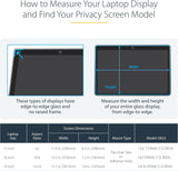 StarTech.com 14-inch 16:10 Flip-Over Privacy Screen with Touch, Laptop