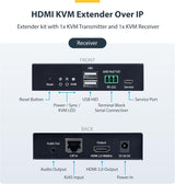 StarTech.com HDMI KVM Extender Over IP Network, 4K 60Hz, Driverless, H