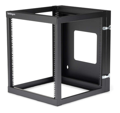 StarTech.com 12U 22-Inch Hinged Open Frame Rack Cabinet Wallmount Serv