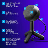 Logitech Yeti Orb Black Microphone with Lightsync