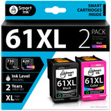 Smart Ink Remanufactured Ink Cartridge Replacement for HP 61XL 61 XL 2