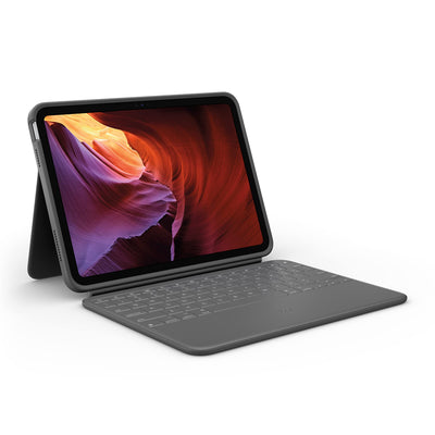 Logitech Rugged Folio Keyboard Case for iPad (10th gen & A16) with Sma