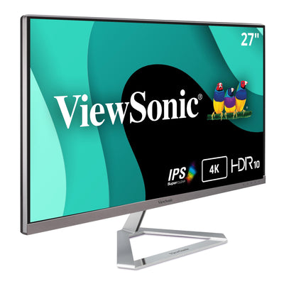 ViewSonic VX2776-4K-MHDU 27 Inch 4K UHD IPS Monitor, 65W USB C, HDR10