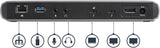 StarTech.com Thunderbolt 3 Dock, Dual Monitor 4K 60Hz TB3 Laptop Docki