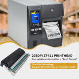 Zebra ZT411 Desktop Thermal Printer 203DPI