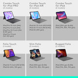 Logitech Combo Touch for iPad (7th, 8th and 9th Generation) Keyboard c