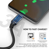 5Pack 6ft USB C Cable, Extra Long USB A to USB-C 6 Foot Type C Fast Ch