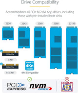 StarTech.com 1:1 M.2 NVMe Drive Duplicator, 90 GBpm Standalone M.2 SSD