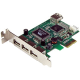 StarTech.com 4 Port PCI Express Low Profile High Speed USB Card (PEXUS