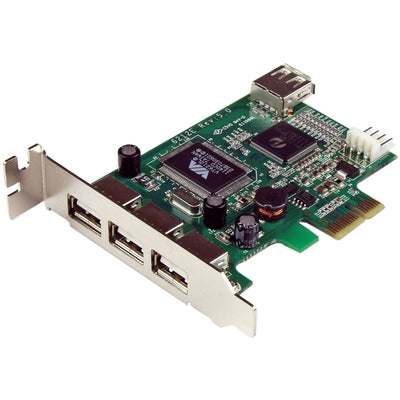StarTech.com 4 Port PCI Express Low Profile High Speed USB Card (PEXUS