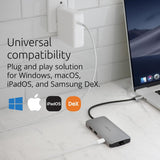 Kensington UH1400P Hub USB-C 8-en-1 avec recharge Pass-Through 85 W