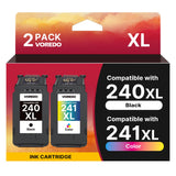 CANON PG240XL 2X INK CART W/ CL-241XL 1X BLK