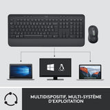 Logitech Signature MK650 for Business, Souris et Clavier sans fil, Log
