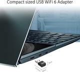 ASUS AX1800 Dual Band WiFi 6 USB Adapter, WiFi 6, 802.11ax, WPA3 Netwo