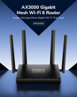 Cudy WR3000E AX3000 Gigabit Dual Band Wi-Fi 6 Mesh Router, MU-MIMO, OF