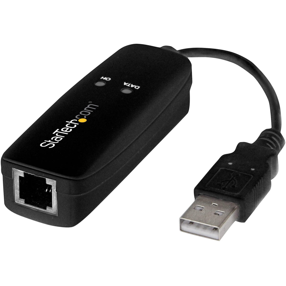 StarTech.com USB 2.0 Fax Modem - 56K External Hardware Dial Up V.92 Mo