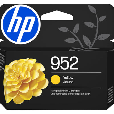 Original HP 952 Yellow Ink Cartridge, Works with HP OfficeJet 8702, H