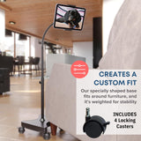 Mobile Tablet Stand with Wheels Height Adjustable F/ 7-11IN Tablet