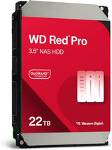 Western Digital 22TB WD Red Pro NAS Internal Hard Drive HDD - 7200 RPM