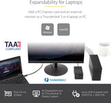 Châssis d'extension PCIe StarTech Thunderbolt 3, boîtier externe avec