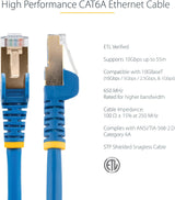 StarTech.com 10 ft CAT6a Ethernet Cable - 10 Gigabit Shielded Snagless
