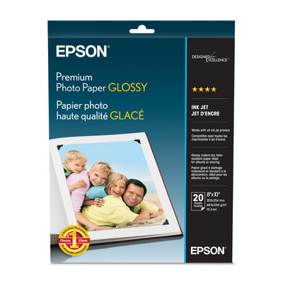 Epson S041465 Premium Photo Paper Glossy, 8