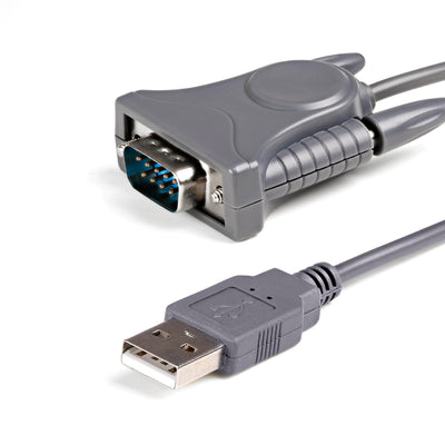 StarTech.com 3ft (1m) USB to Serial Cable, DB9/DB25 RS232 to USB Conve