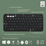 Logitech Pebble 2 Combo, Wireless Keyboard and Mouse, Quiet and Portab