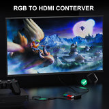 Portta Component to HDMI Converter, YPbPr RGB + R/L Audio to HDMI v1.3