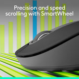 Souris Logitech Signature M650 L Gaucher Graphite Multi-dispositifs