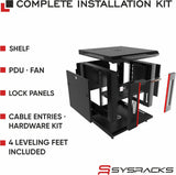 StarTech Rack Serveur Mural 9U à Cadre Ouvert pour Panneaux de Brassage, Commutateurs, Équipements de Données - Rack Informatique/Réseau 2 Montants Robuste Supporte Jusqu'à 80 kg
