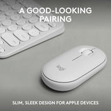 Logitech Pebble 2 Combo for Mac, Wireless Keyboard and Mouse, Slim, Qu