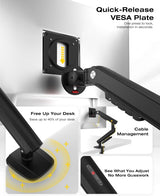 NB Single Computer Monitor Mount, Monitor Stand fits up to 32 Inch, Me