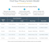 StarTech.com 15.6-inch 16:9 Laptop Privacy Filter, Anti-Glare Privacy
