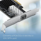 TRENDnet Adaptateur réseau SFP+ PCIe 10 gigabits, TEG-10GECSFP, convertir un