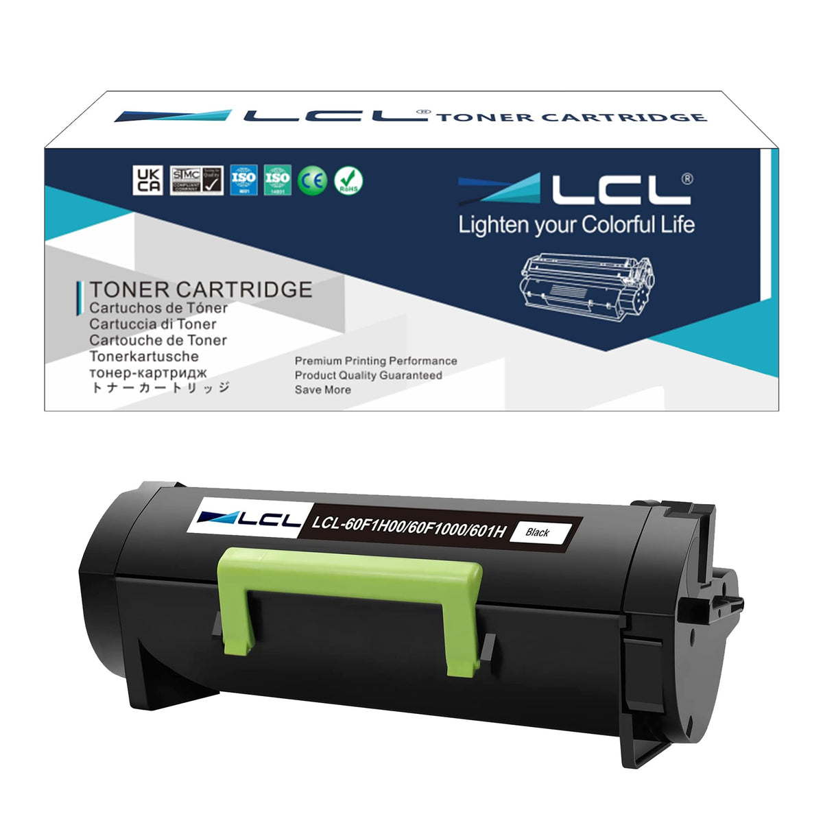 LCL Compatible Toner Cartridge Replacement for Lexmark 60F1H00 60F1000