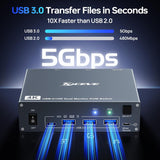 2PORT USB C KVM Switch HDMI 4K 60HZ w/ USB Type C Cables