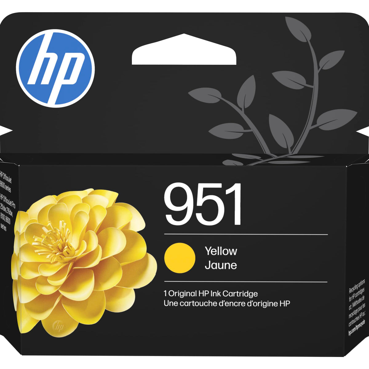 Cartouche d'encre jaune authentique HP 951 L