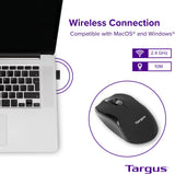 Targus Wireless - Optical Mouse w/Matte Surface- Black, AMW575TT USB D