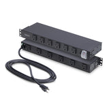 StarTech.com 12-Outlet Rackmount PDU, 1U Server Power Strip, Wide-Spac
