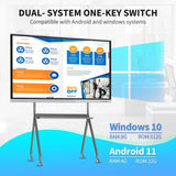 Sharp NEC 86IN Interactive Display, 4K Aquos Board, 20-POINT Precisiontouch, Embedded Controller, Quad Screen (Supported with Wired Connection)