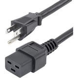 StarTech.com 6ft (1.8m) Heavy Duty Power Cord, NEMA 5-15P To C19 AC Po