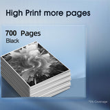 65XXL Black Ink Cartridges High Yield Compatible with HP Ink 65 65XL W