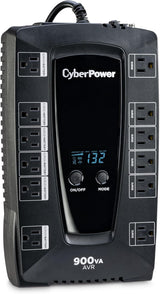 AVRG900LCD 900VA Compact 120V 5-15P LINE-INT 12OUT 5-15R 3 ANS WARR